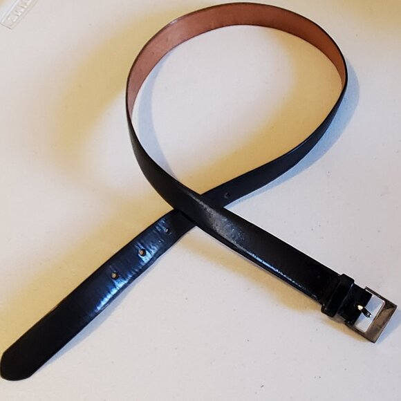 Banana Republic Accessories - Banana Republic Black Genuine Italian Leather Belt Womens Size S, 35.5"